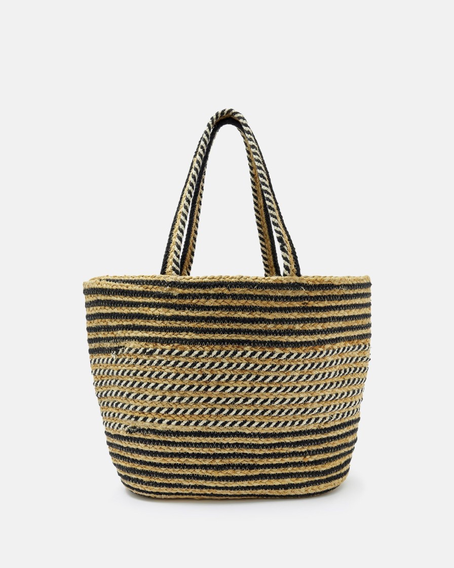 Women Minelli Large Bags | Hobo Ralicia Natural Black